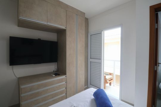 Suíte de casa para alugar com 3 quartos, 110m² em Loteamento Joao Batista Juliao, Guarujá