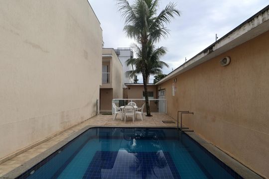Área comum - Piscina de casa para alugar com 3 quartos, 110m² em Loteamento Joao Batista Juliao, Guarujá