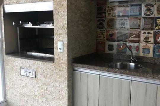Varanda de apartamento à venda com 2 quartos, 76m² em Campestre, Santo André