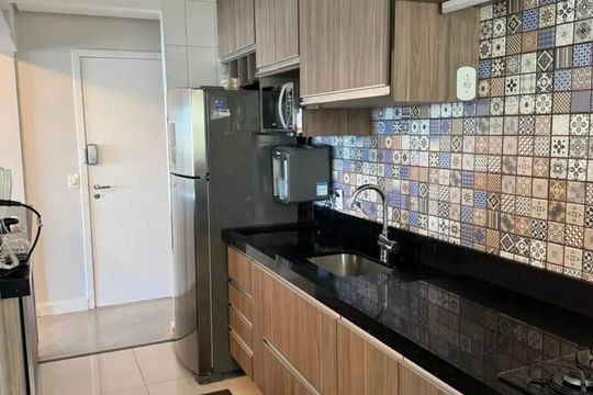 Cozinha de apartamento à venda com 2 quartos, 76m² em Campestre, Santo André