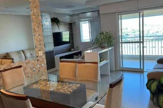 Sala de apartamento à venda com 2 quartos, 76m² em Campestre, Santo André
