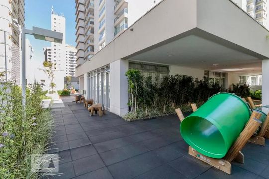 Área comum de kitnet/studio para alugar com 1 quarto, 36m² em Brooklin, São Paulo