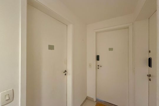 Hall Apartamento de kitnet/studio para alugar com 1 quarto, 36m² em Brooklin, São Paulo