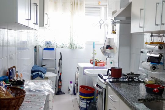 Cozinha de apartamento à venda com 3 quartos, 74m² em Jaguaribe, Osasco