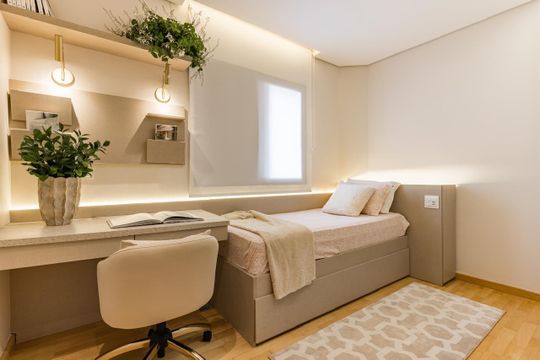 Quarto de apartamento à venda com 3 quartos, 150m² em Parque Bairro Morumbi, São Paulo