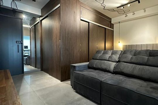Sala de apartamento à venda com 1 quarto, 34m² em Pinheiros, São Paulo