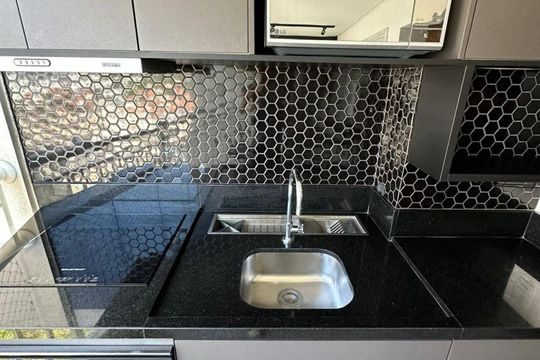 Cozinha de apartamento à venda com 1 quarto, 34m² em Pinheiros, São Paulo