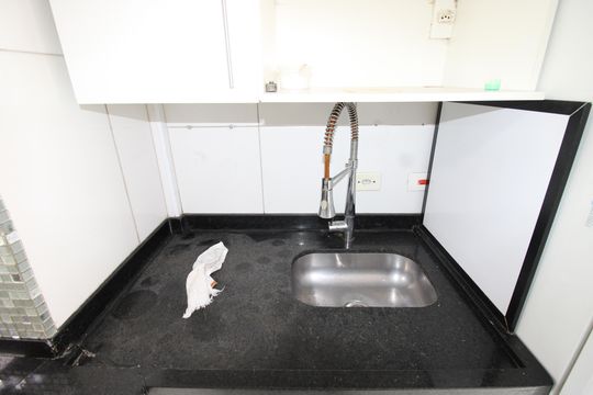 Cozinha de apartamento para alugar com 2 quartos, 48m² em Jardim Nélia, São Paulo