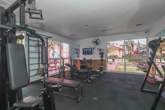 Área comum - Academia de apartamento à venda com 3 quartos, 67m² em Morro Santana, Porto Alegre