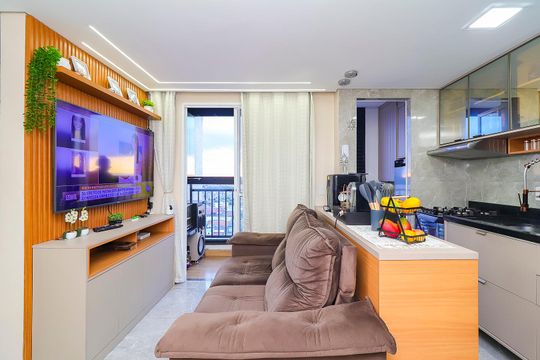 Sala de apartamento para alugar com 2 quartos, 38m² em Vila Progresso (zona Leste), São Paulo