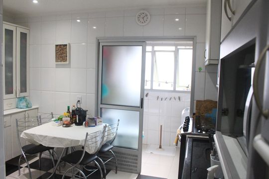 Cozinha de apartamento à venda com 3 quartos, 92m² em Santo Antônio, São Caetano do Sul