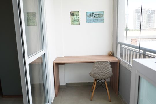 Sacada de kitnet/studio para alugar com 1 quarto, 25m² em Belenzinho, São Paulo