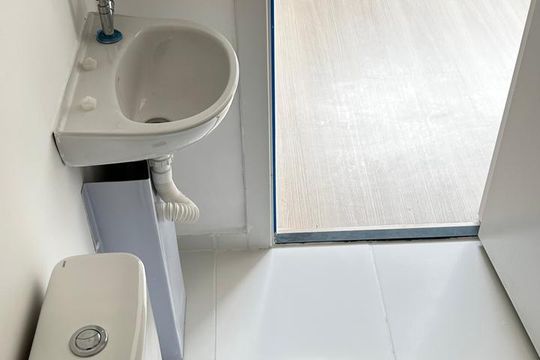 Banheiro de kitnet/studio à venda com 1 quarto, 16m² em Mooca, São Paulo