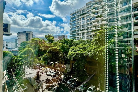 Varanda da sala - vista de apartamento à venda com 2 quartos, 90m² em Botafogo, Rio de Janeiro