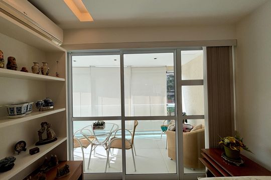 Varanda da sala de apartamento à venda com 2 quartos, 90m² em Botafogo, Rio de Janeiro