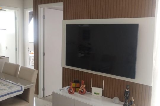 Sala de apartamento para alugar com 2 quartos, 43m² em Centro, Ribeirão das Neves