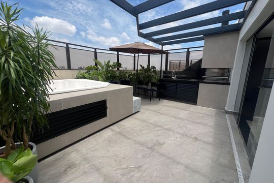 Área externa de apartamento à venda com 3 quartos, 160m² em Cambuí, Campinas