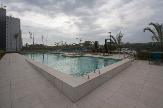 Piscina de apartamento à venda com 1 quarto, 43m² em Santo Amaro, São Paulo