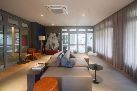 Salão de Festas de apartamento à venda com 1 quarto, 43m² em Santo Amaro, São Paulo