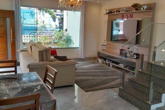 Sala de casa à venda com 3 quartos, 283m² em Jardim, Santo André