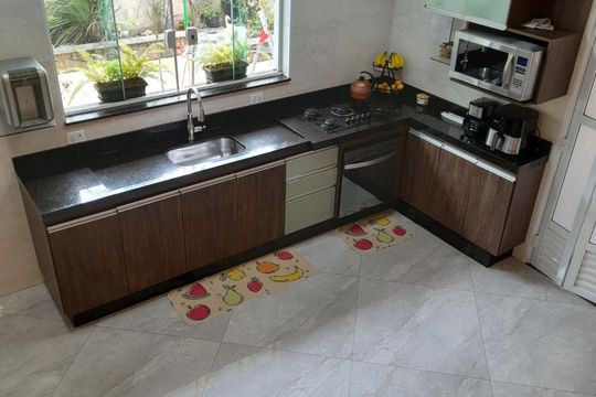 Cozinha de casa à venda com 3 quartos, 283m² em Jardim, Santo André