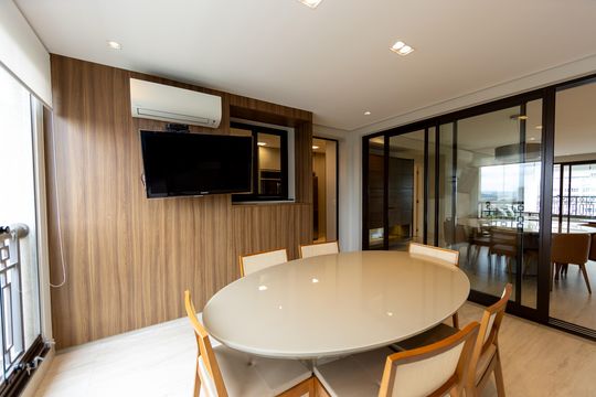 Sala de jantar de apartamento à venda com 3 quartos, 278m² em Alphaville Empresarial, Barueri