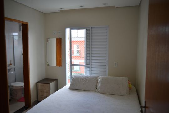 Quarto Suíte de apartamento à venda com 2 quartos, 130m² em Parque Oratório, Santo André