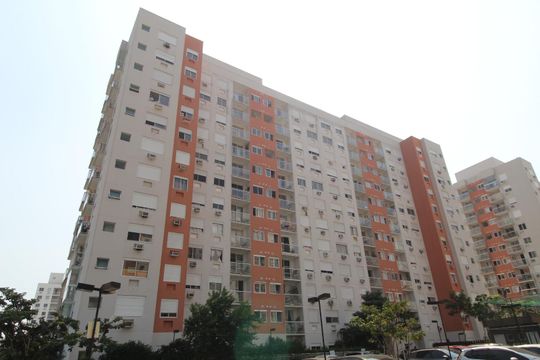 Fachada do bloco de apartamento à venda com 2 quartos, 61m² em Jacarepaguá, Rio de Janeiro
