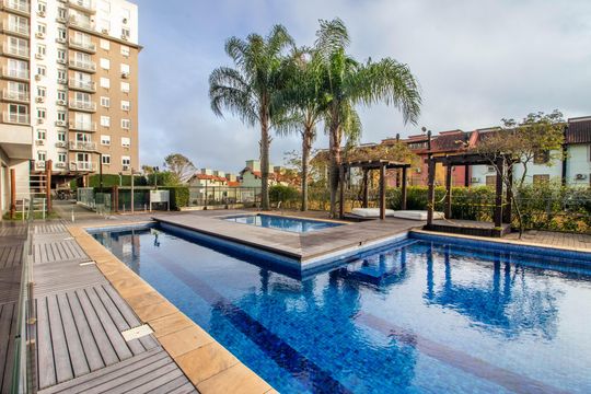 Área comum - Piscina de apartamento para alugar com 2 quartos, 56m² em Jardim Sabará, Porto Alegre