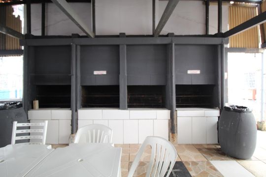 Área comum - Churrasqueira de apartamento à venda com 1 quarto, 45m² em Humaitá, Porto Alegre
