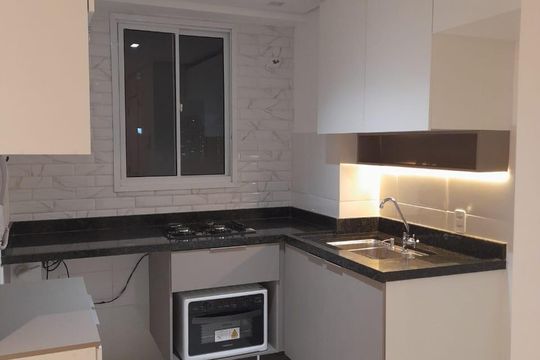 Cozinha de apartamento à venda com 2 quartos, 34m² em Lapa, São Paulo