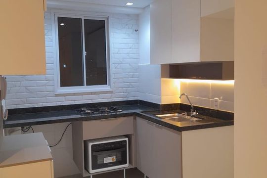 Cozinha de apartamento à venda com 2 quartos, 34m² em Lapa, São Paulo