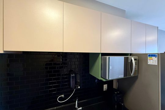 Cozinha de kitnet/studio à venda com 0 quarto, 22m² em Campo Belo, São Paulo