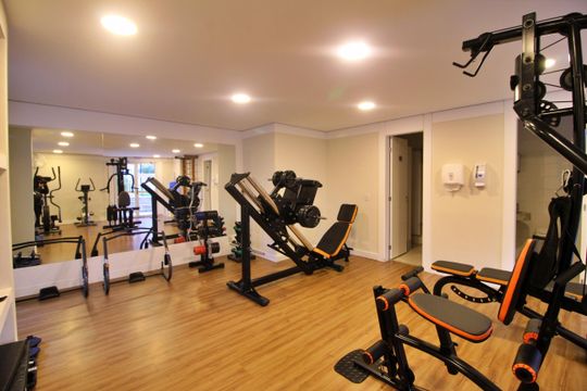 Área comum - Academia de apartamento à venda com 2 quartos, 56m² em Vila Alzira, Santo André
