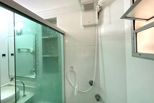 Banheiro da Suíte 1 de apartamento à venda com 3 quartos, 125m² em São Paulo, Belo Horizonte