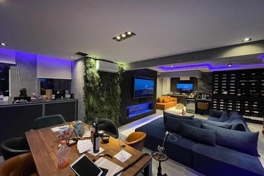 Sala de apartamento à venda com 1 quarto, 91m² em Vila Regente Feijó, São Paulo