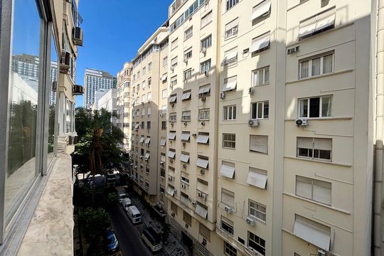 Varanda da sala - vista de apartamento para alugar com 3 quartos, 144m² em Copacabana, Rio de Janeiro