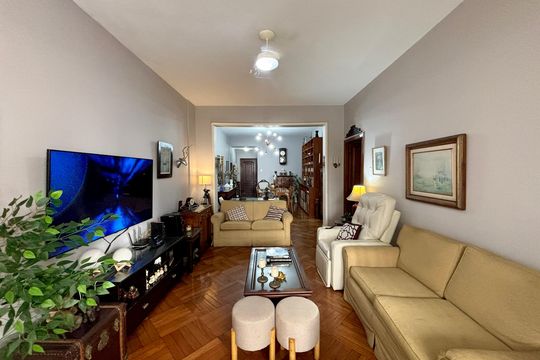 Sala de apartamento para alugar com 3 quartos, 144m² em Copacabana, Rio de Janeiro