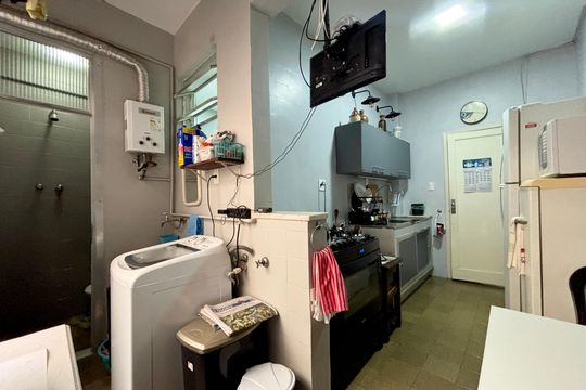 Cozinha de apartamento para alugar com 3 quartos, 144m² em Copacabana, Rio de Janeiro