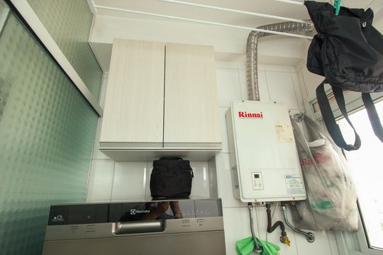 Área de Serviço de casa à venda com 3 quartos, 77m² em Campestre, Santo André