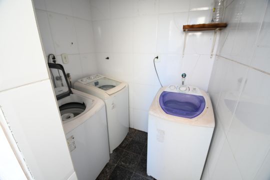 Área comum - Lavanderia de kitnet/studio para alugar com 1 quarto, 30m² em Cidade Universitária, Campinas