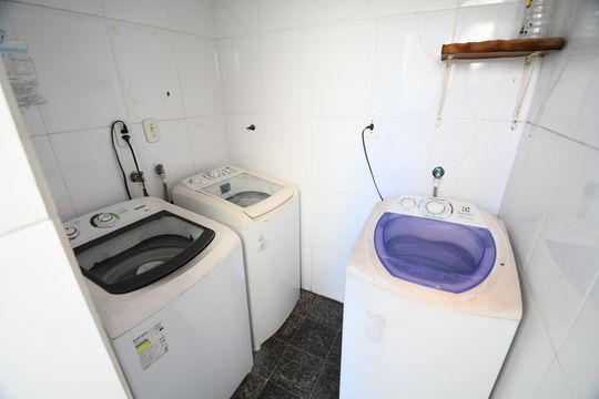 Área comum - Lavanderia de kitnet/studio para alugar com 1 quarto, 30m² em Cidade Universitária, Campinas