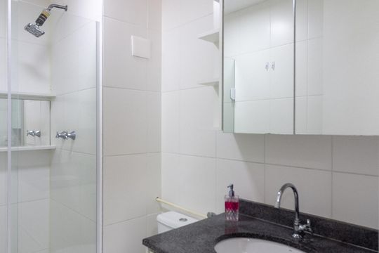 Banheiro de apartamento para alugar com 2 quartos, 46m² em Vila Constanca, São Paulo