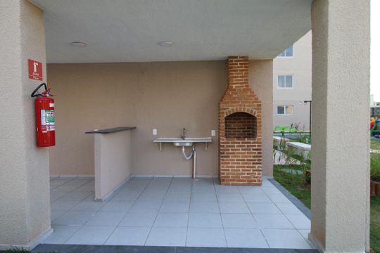 Área comum - Churrasqueira de apartamento para alugar com 2 quartos, 55m² em Cordovil, Rio de Janeiro
