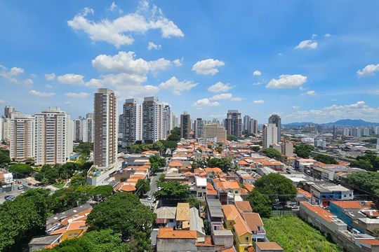 Vista da Varanda de kitnet/studio à venda com 1 quarto, 36m² em Pompeia, São Paulo