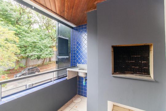 Varanda da Sala de apartamento à venda com 2 quartos, 69m² em Santa Tereza, Porto Alegre