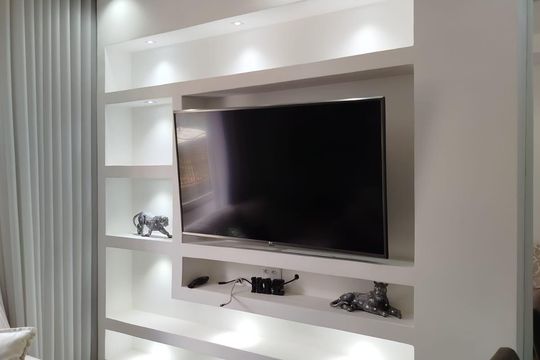 Sala de apartamento à venda com 3 quartos, 81m² em Padre Eustáquio, Belo Horizonte