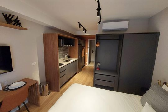 Quarto de apartamento para alugar com 1 quarto, 30m² em Indianópolis, São Paulo