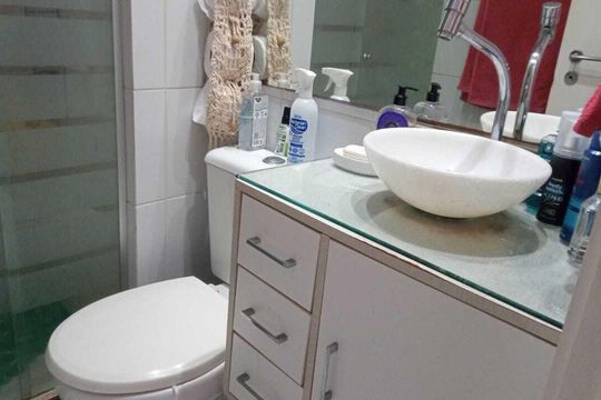 Banheiro de apartamento à venda com 2 quartos, 74m² em Recreio dos Bandeirantes, Rio de Janeiro