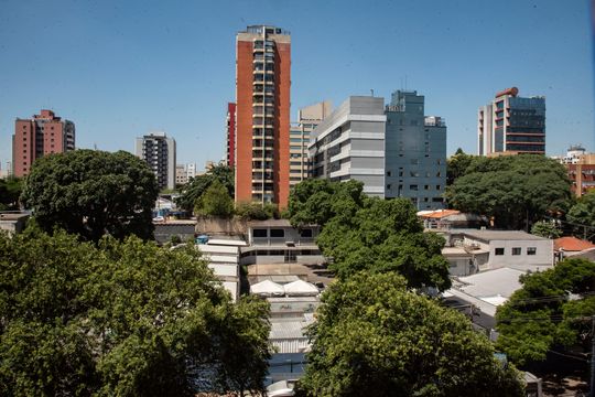 Vista da Sala de apartamento para alugar com 2 quartos, 75m² em Vila Clementino, São Paulo
